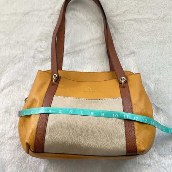 New Without Tags Nanette Lepore Yellow, Cream, and Brown Purse Handbag - Picture 6 of 14